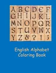 English alphabet coloring book