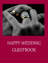 Happy wedding guestbook - Book cover