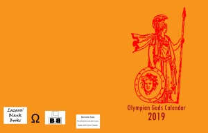Olympian Gods Calendar 2019 - Full Cover